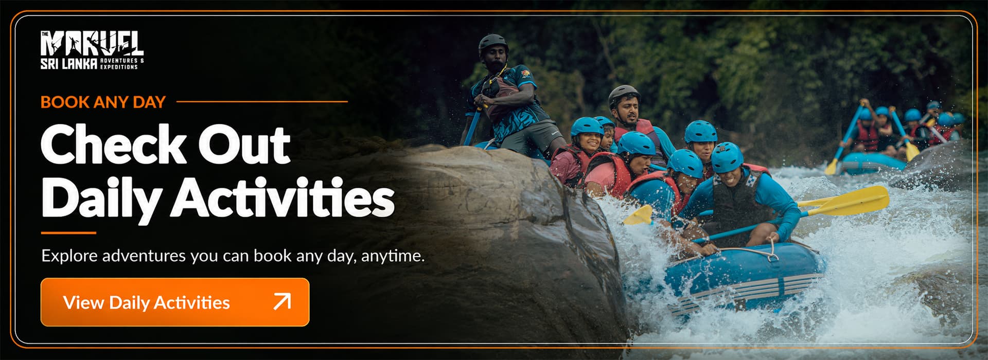 Check out daily activities - book any day